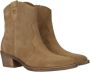 Tamaris Camel Suède Westernlaarzen Brown Dames - Thumbnail 16