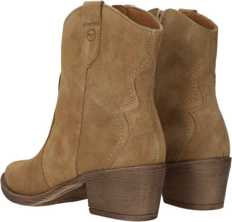 tamaris Camel Suède Westernlaarzen Brown Dames