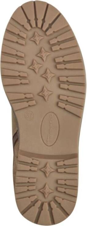 Tamaris Camel Veters Enkellaarsjes