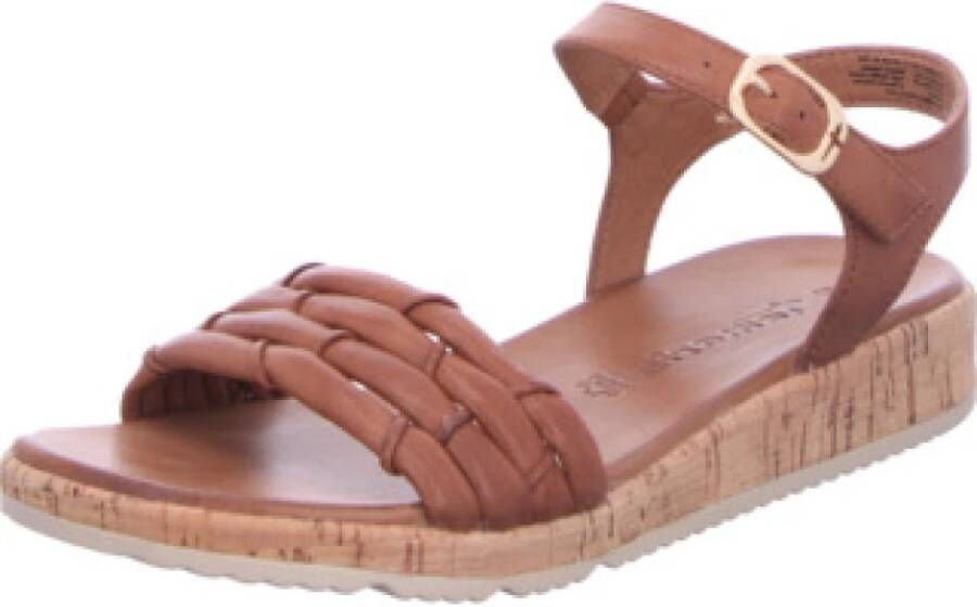 Tamaris Comfort Veterschoenen voor dames in cognac