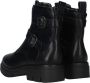 Tamaris Stoere vegan bikerboot met rits en gespen Zwart Dames - Thumbnail 4