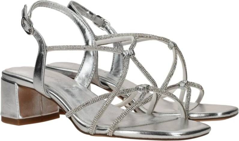 tamaris Glitter Vegan Hoge Hak Sandalen Gray Dames