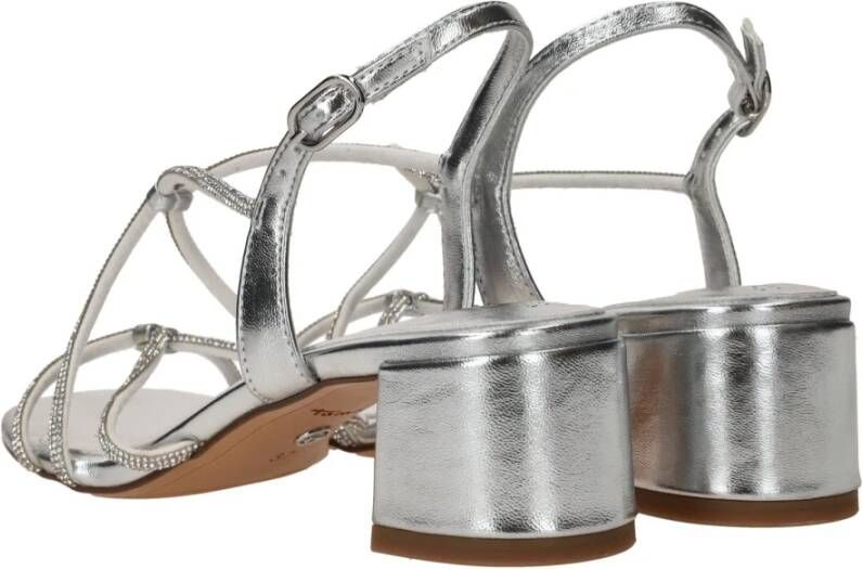 tamaris Glitter Vegan Hoge Hak Sandalen Gray Dames