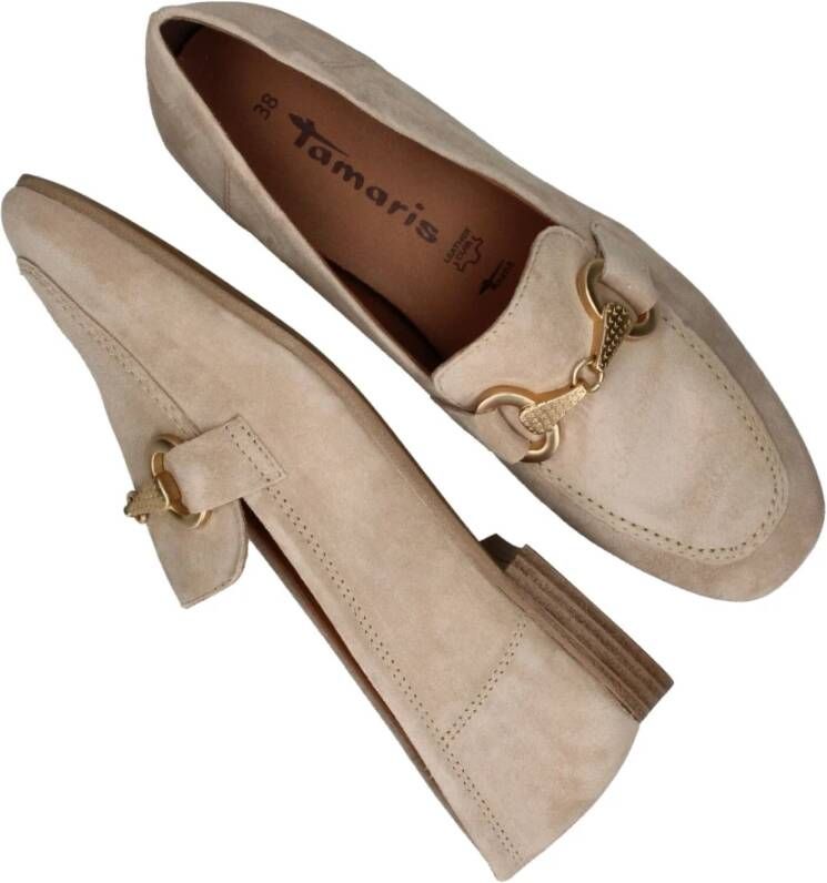 tamaris Elegante Beige Loafer Instapper Beige Dames