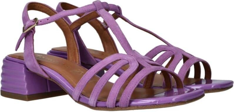 tamaris Elegante paarse sandalette met trendy hak Purple Dames