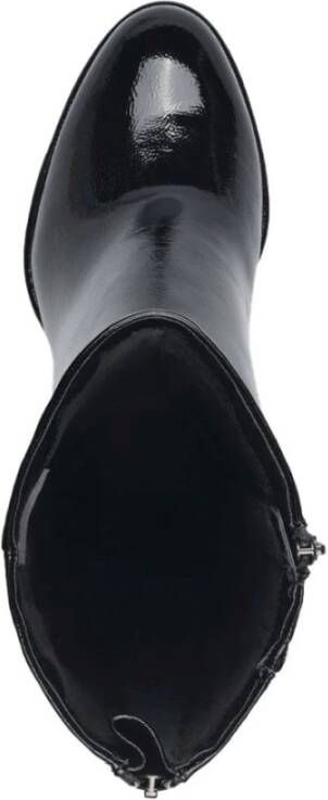 tamaris Elegante Zwarte Gesloten Hak Enkellaarsjes Black Dames