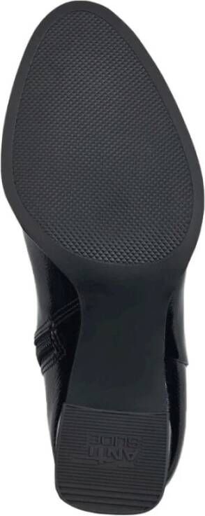 tamaris Elegante Zwarte Gesloten Hak Enkellaarsjes Black Dames