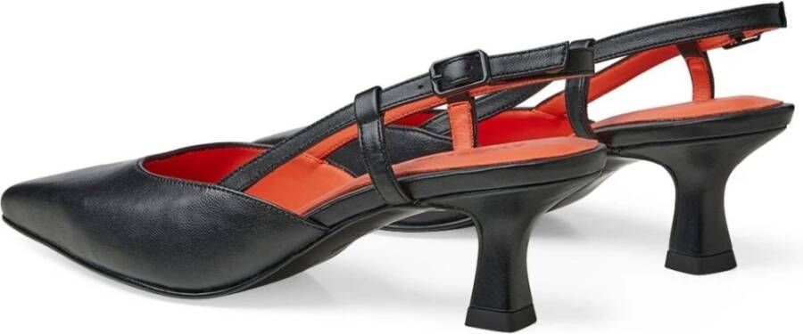 tamaris Elegante Zwarte Platte Sandalen Black Dames