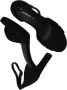 Tamaris Elegante Zwarte Sandalette Vegan Voetbed Hak Black Dames - Thumbnail 10