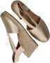 Tamaris Metallic Espadrille Sleehak Sandaal Yellow Dames - Thumbnail 9