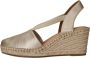 Tamaris Metallic Espadrille Sleehak Sandaal Yellow Dames - Thumbnail 12