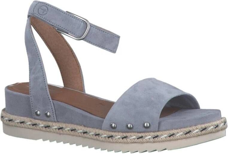 tamaris Flat Sandals Blauw Dames