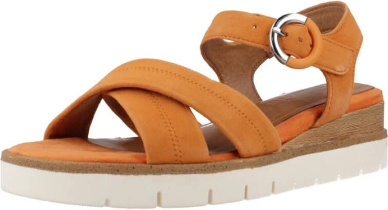 tamaris Zomer Platte Sandalen Orange Dames