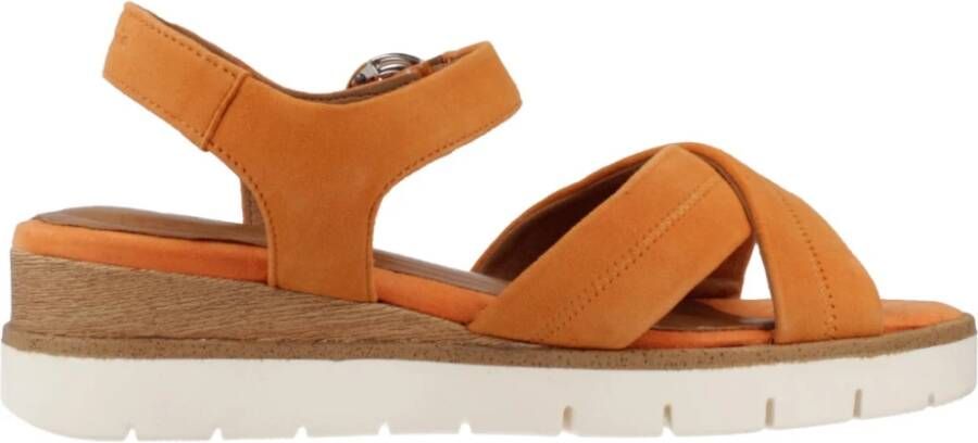 tamaris Zomer Platte Sandalen Orange Dames