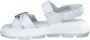 Tamaris Witte Leren Platte Sandalen White Dames - Thumbnail 3