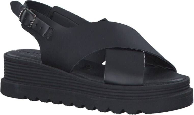 tamaris Flat Sandals Zwart Dames