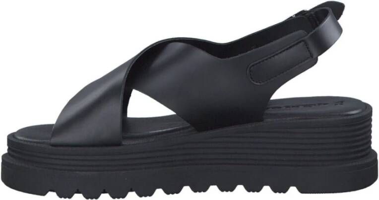 tamaris Flat Sandals Zwart Dames