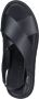 Tamaris Zwarte Leren Platte Sandalen Black Dames - Thumbnail 8