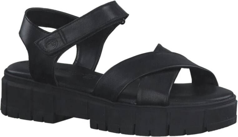 tamaris Flat Sandals Zwart Dames