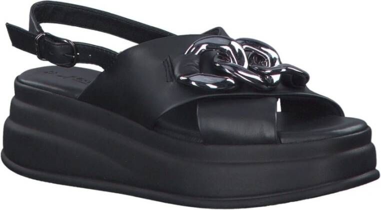 tamaris Flat Sandals Zwart Dames