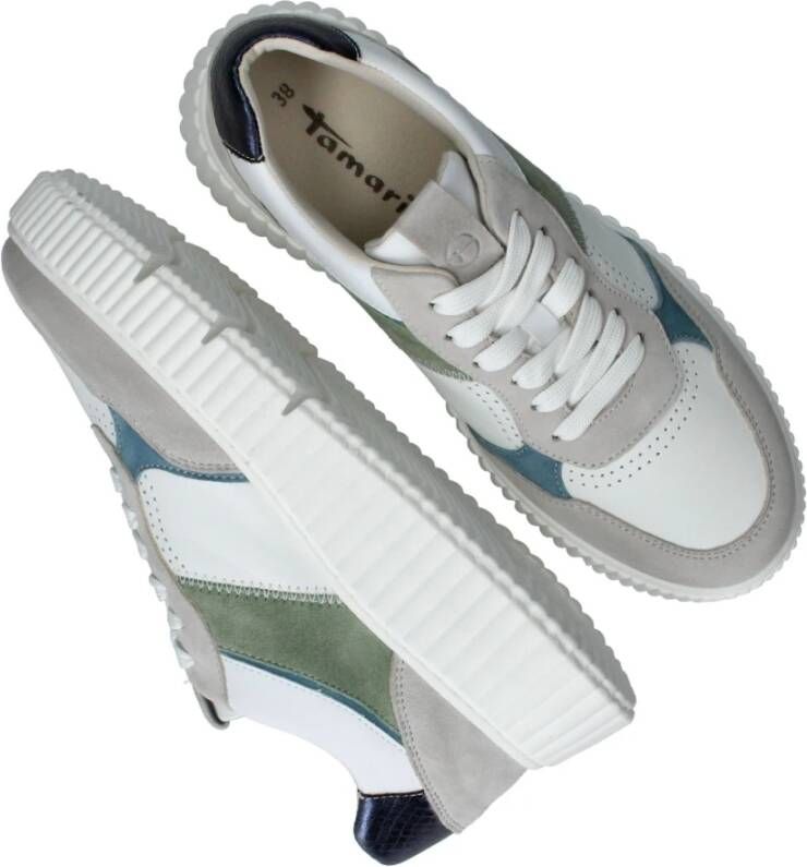 tamaris Geribbelde Platform Sneaker Multicolor Dames