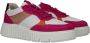 Tamaris Gestreepte Platform Sneakers in Roze Oranje Multicolor Dames - Thumbnail 5