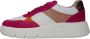 Tamaris Gestreepte Platform Sneakers in Roze Oranje Multicolor Dames - Thumbnail 7