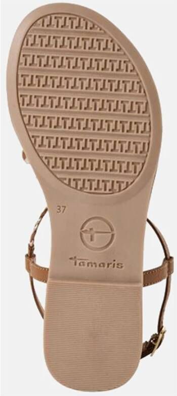 Tamaris Gevlochten Sandalen met Gouden Accenten