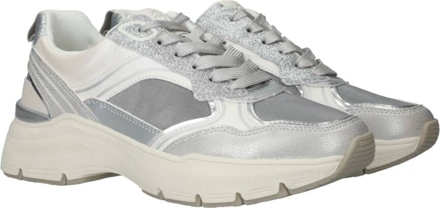tamaris Glitter Vegan Sneakers White Dames