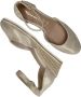 Tamaris Gouden Champagne Leren Espadrille met Klittenband Yellow Dames - Thumbnail 7