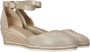 Tamaris Gouden Champagne Leren Espadrille met Klittenband Yellow Dames - Thumbnail 8