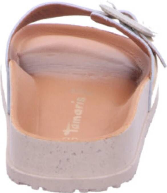 Tamaris Gouden Dames Slide Sandalen