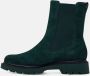 Tamaris Groene Leren Laarzen Ronde Neus Green Dames - Thumbnail 8