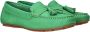 Tamaris Groene leren loafers voor dames Green Dames - Thumbnail 10