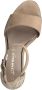Tamaris Beige Textiel Hoge Hak Sandalen Beige Dames - Thumbnail 9