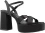 Tamaris Zwarte elegante platte sandalen voor vrouwen Black Dames - Thumbnail 11