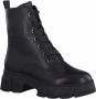 Tamaris Klassieke zwarte leren booties Black Dames - Thumbnail 5