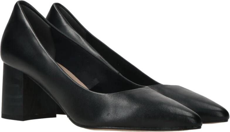 tamaris Leren pump met 6 5 cm hak Black Dames