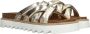 Tamaris Metallic Gouden Gevlochten Leren Slipper Yellow Dames - Thumbnail 33