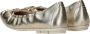 Tamaris Metallic leren ballerina schoenen Yellow - Thumbnail 9