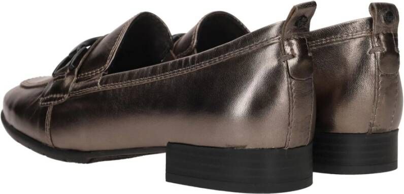 tamaris Metallic Zilver Comfort Instapper Gray Dames