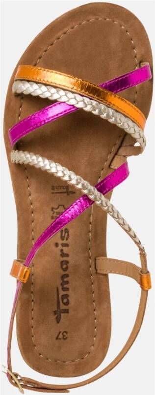 tamaris Multikleur Sandalen met Blokhak Multicolor Dames