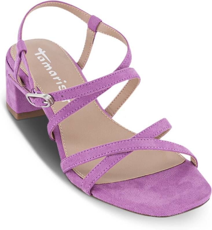 tamaris Paarse Gesp Sandaal Purple Dames
