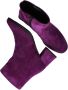 Tamaris Paarse Leren Enkellaars met Trendy 6cm Hak en Rits Paars Dames - Thumbnail 15