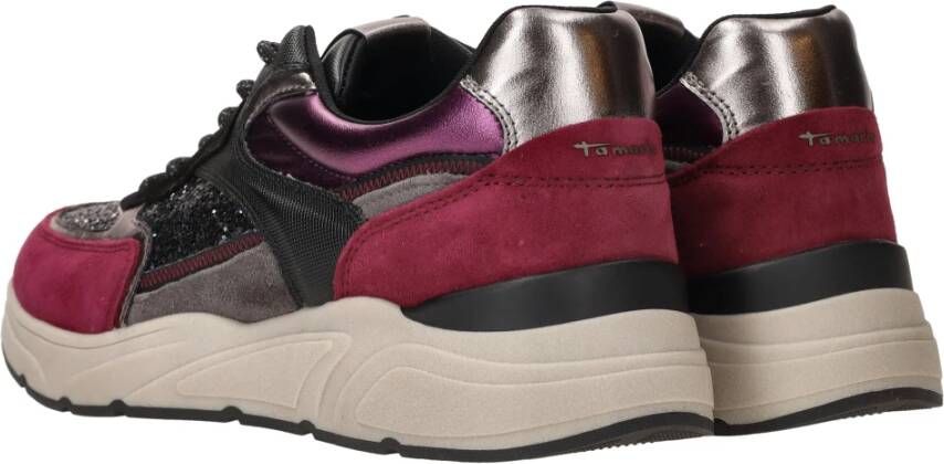 tamaris Paarse Sneakers met Comfortabel Voetbed Multicolor Dames