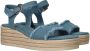 Tamaris Platform sandaal met espadrille look Blue Dames - Thumbnail 15