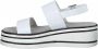 Tamaris Elegante witte platte sandalen voor vrouwen White Dames - Thumbnail 4