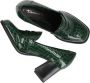 Tamaris Groene Krokodillenprint Pump Green Heren - Thumbnail 9