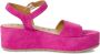 Tamaris Roze Suède Casual Open Sandalen Pink Dames - Thumbnail 6