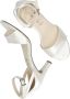 Tamaris Elegante zilveren parel hoge hak sandalen White Dames - Thumbnail 5